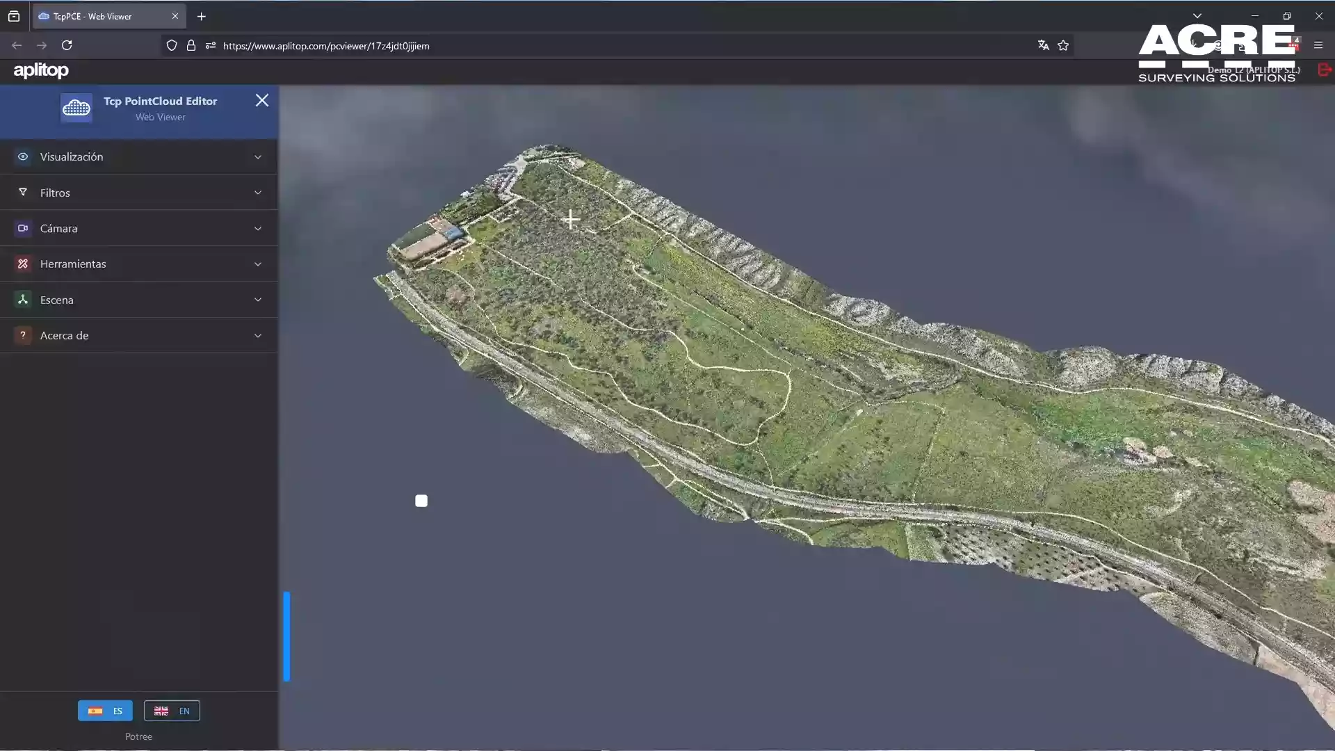Road design based on the accurate terrain model
