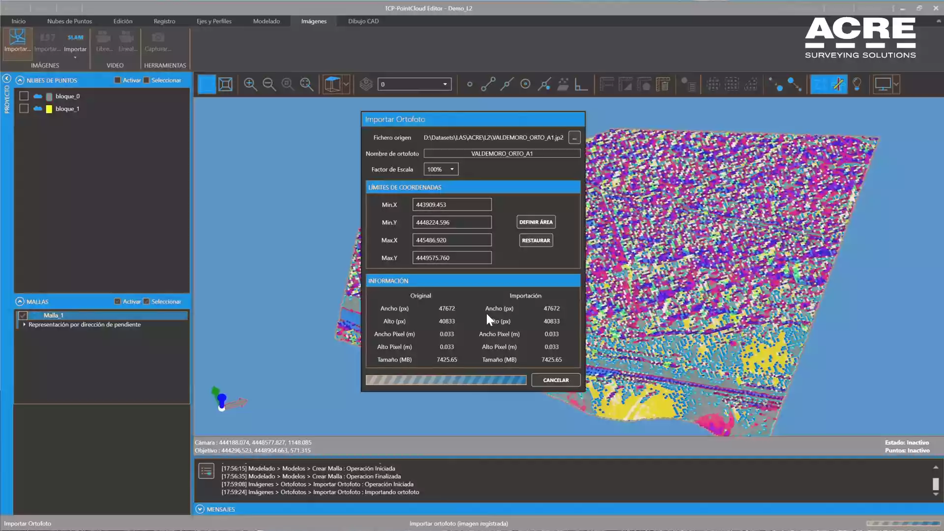 Digital terrain model creation