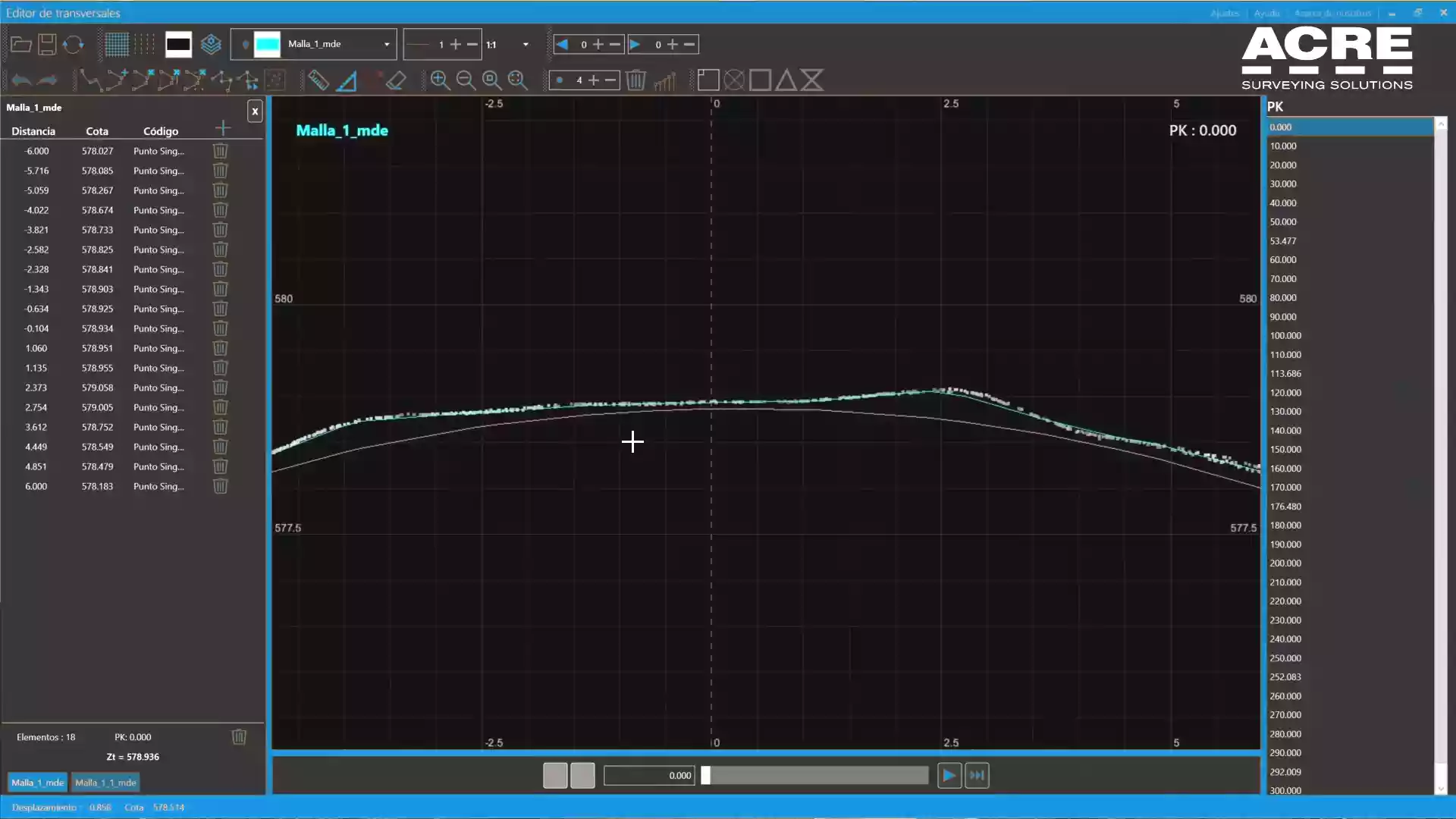 Profile generation and volume calculations
