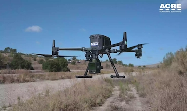 ACRE leads a strategic road project with LiDAR data from a DJI drone processed with tcp PointCloud Editor