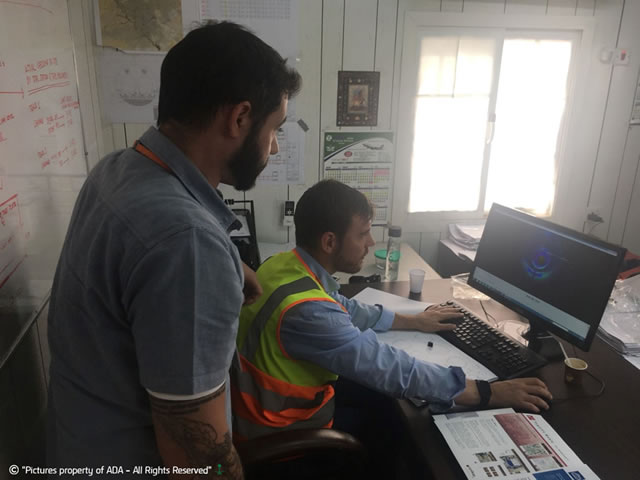 Julián Alonso and Óscar del Campo in the Technical Office