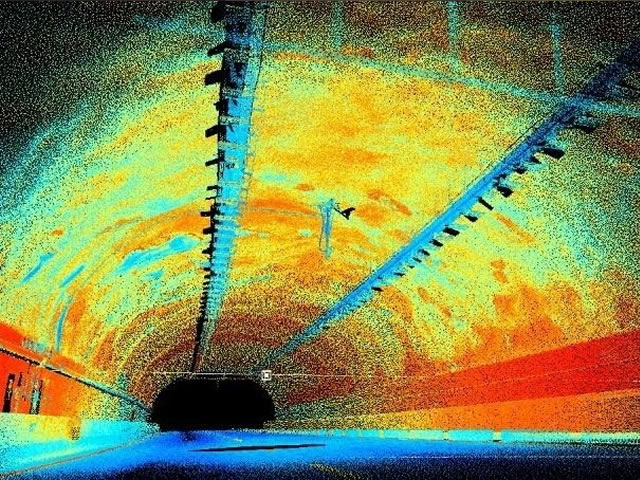 Analysis of the point cloud with intensity representation