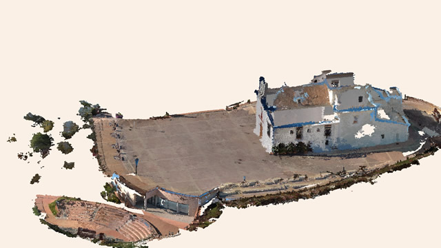 Perspective of Cerro de los Remedios - Southeast View